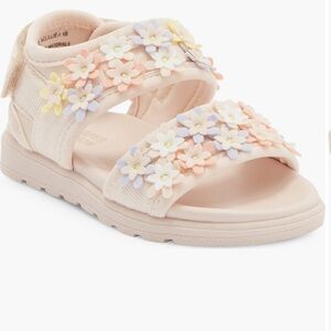 Harper Canyon Cream Floral Kids Sandals